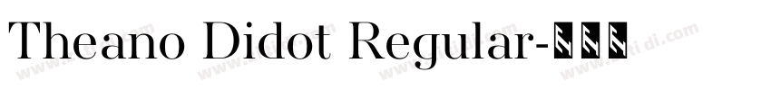 Theano Didot Regular字体转换